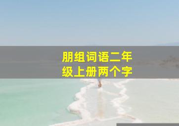 朋组词语二年级上册两个字