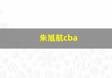 朱旭航cba