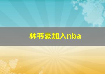 林书豪加入nba