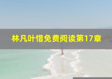 林凡叶惜免费阅读第17章