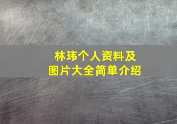 林玮个人资料及图片大全简单介绍