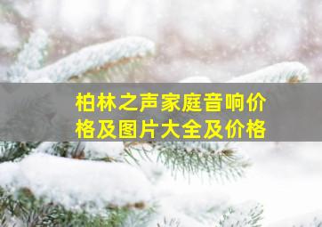 柏林之声家庭音响价格及图片大全及价格