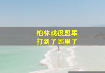 柏林战役盟军打到了哪里了