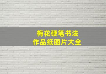 梅花硬笔书法作品纸图片大全