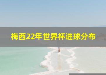 梅西22年世界杯进球分布