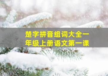 楚字拼音组词大全一年级上册语文第一课