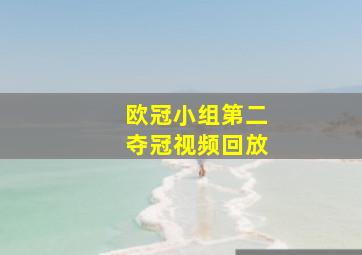 欧冠小组第二夺冠视频回放