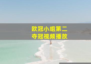 欧冠小组第二夺冠视频播放