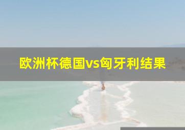 欧洲杯德国vs匈牙利结果