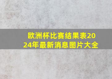 欧洲杯比赛结果表2024年最新消息图片大全