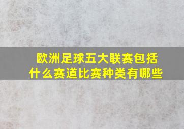 欧洲足球五大联赛包括什么赛道比赛种类有哪些