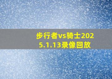 步行者vs骑士2025.1.13录像回放