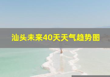 汕头未来40天天气趋势图