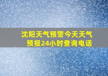 沈阳天气预警今天天气预报24小时查询电话