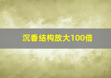 沉香结构放大100倍