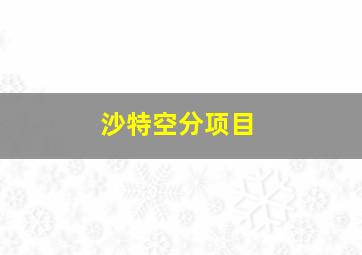 沙特空分项目