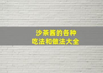 沙茶酱的各种吃法和做法大全