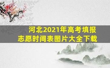 河北2021年高考填报志愿时间表图片大全下载