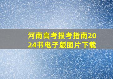 河南高考报考指南2024书电子版图片下载