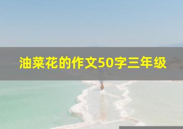 油菜花的作文50字三年级