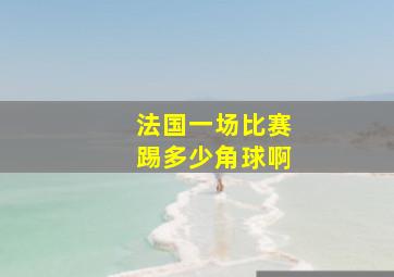 法国一场比赛踢多少角球啊