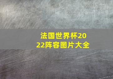 法国世界杯2022阵容图片大全