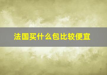 法国买什么包比较便宜