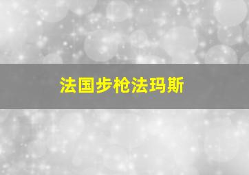 法国步枪法玛斯