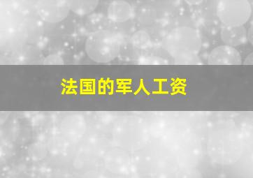 法国的军人工资