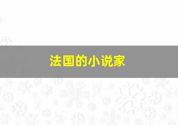 法国的小说家