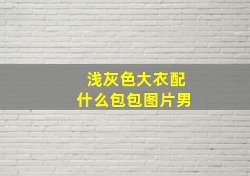 浅灰色大衣配什么包包图片男