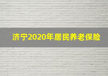 济宁2020年居民养老保险