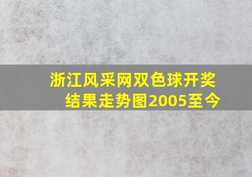 浙江风采网双色球开奖结果走势图2005至今