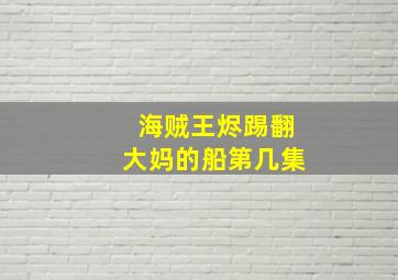 海贼王烬踢翻大妈的船第几集