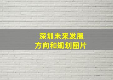 深圳未来发展方向和规划图片