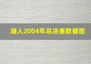 湖人2004年总决赛数据图