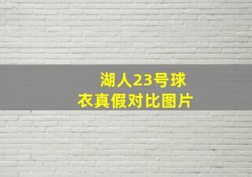 湖人23号球衣真假对比图片