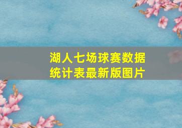 湖人七场球赛数据统计表最新版图片