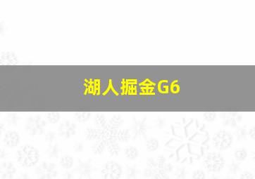 湖人掘金G6