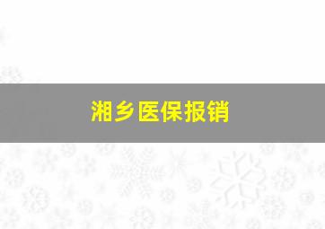 湘乡医保报销