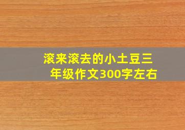 滚来滚去的小土豆三年级作文300字左右