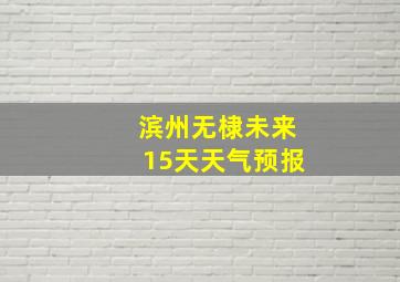 滨州无棣未来15天天气预报