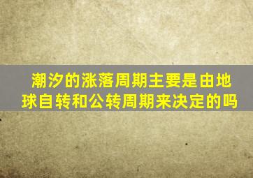 潮汐的涨落周期主要是由地球自转和公转周期来决定的吗