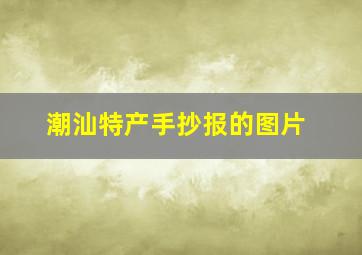 潮汕特产手抄报的图片