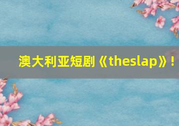 澳大利亚短剧《theslap》!