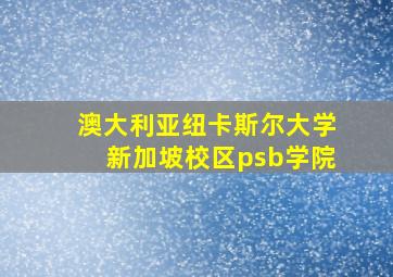 澳大利亚纽卡斯尔大学新加坡校区psb学院