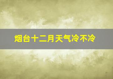 烟台十二月天气冷不冷