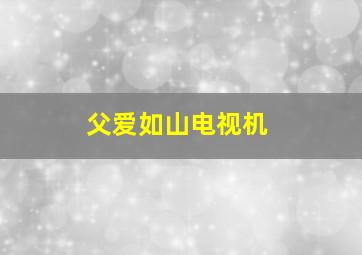 父爱如山电视机