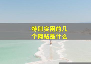 特别实用的几个网站是什么