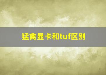 猛禽显卡和tuf区别